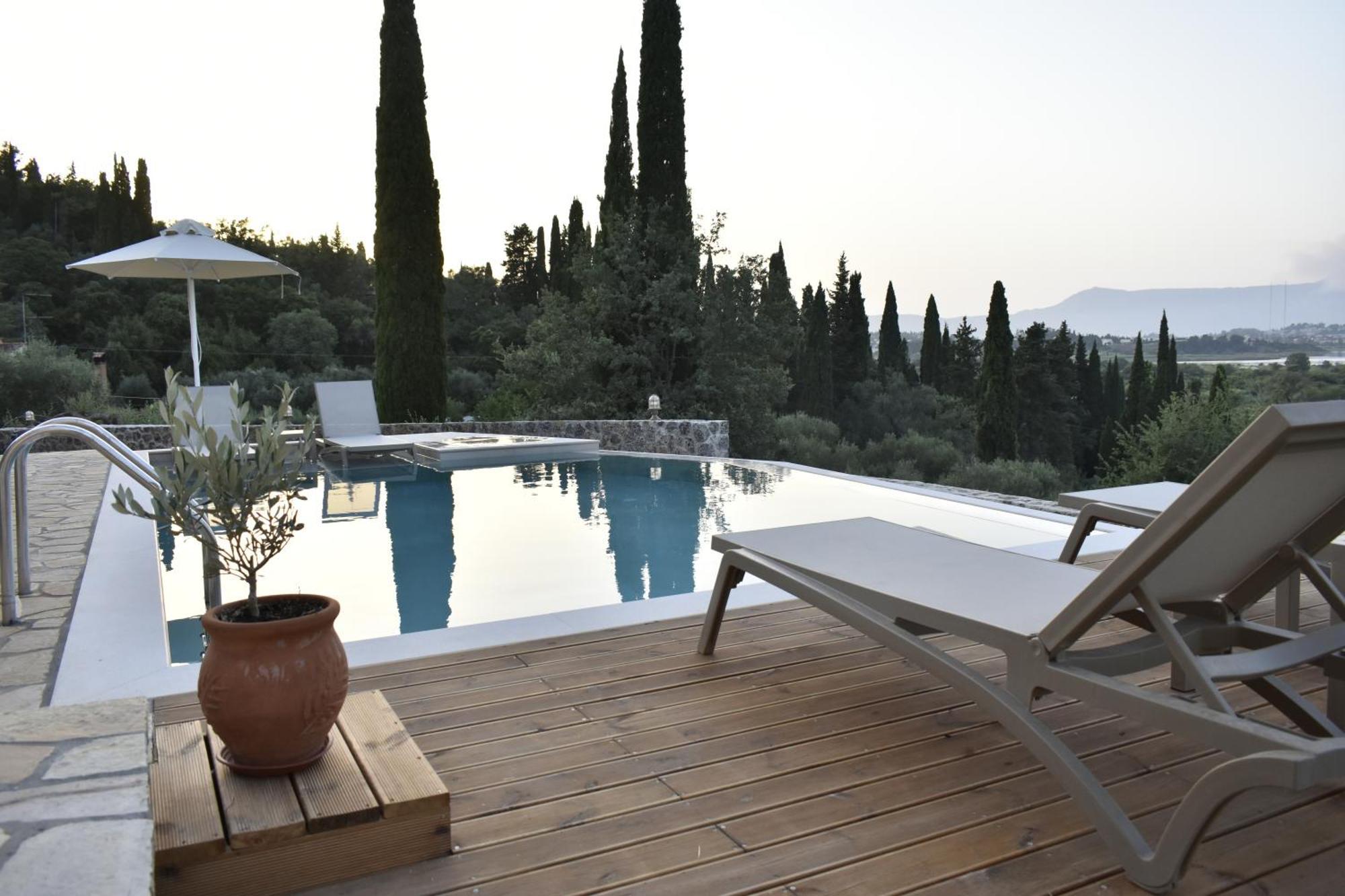 Вилла Corfu View Deluxe Перама Экстерьер фото